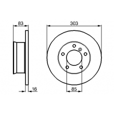 0 986 478 189 BOSCH Тормозной диск