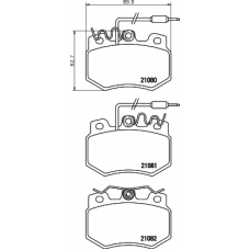 8DB 355 015-591 HELLA PAGID Комплект тормозных колодок, дисковый тормоз