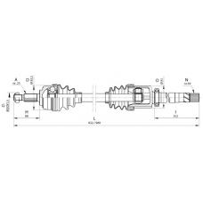 DRS6372.00 OPEN PARTS Приводной вал