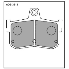 ADB3811 Allied Nippon Тормозные колодки