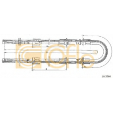 10.5564 COFLE Трос, стояночная тормозная система