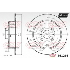 861266.6880 MAXTECH Тормозной диск