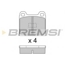BP2091 BREMSI Комплект тормозных колодок, дисковый тормоз