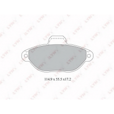 BD-2815 LYNX Комплект тормозных колодок, дисковый тормоз