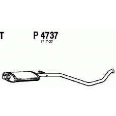 P4737 FENNO Средний глушитель выхлопных газов