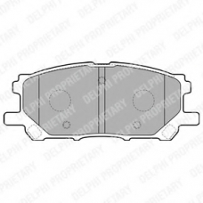 LP1823 DELPHI Комплект тормозных колодок, дисковый тормоз