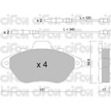 822-185-0 CIFAM Комплект тормозных колодок, дисковый тормоз