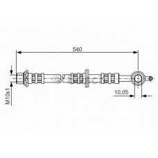 1 987 476 834 BOSCH Тормозной шланг