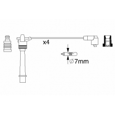 0 986 357 258 BOSCH Комплект проводов зажигания