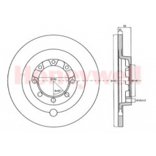 567144B BENDIX Тормозной диск