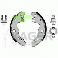 34-0354 KAGER Комплект тормозных колодок