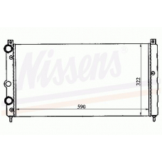 64065 NISSENS Радиатор, охлаждение двигателя