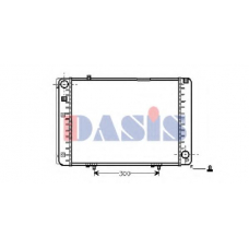 120230N AKS DASIS Радиатор, охлаждение двигателя