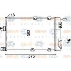 8FC 351 301-244 HELLA Конденсатор, кондиционер