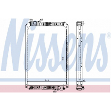 62571A NISSENS Радиатор, охлаждение двигателя