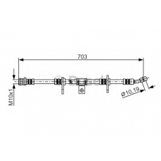 1 987 481 275 BOSCH Тормозной шланг