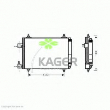 94-5794 KAGER Конденсатор, кондиционер