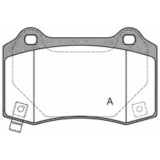 BPA0434.54 OPEN PARTS Комплект тормозных колодок, дисковый тормоз