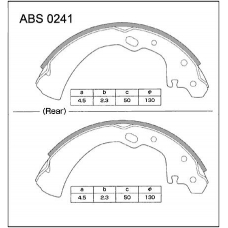 ABS0241 Allied Nippon Колодки барабанные