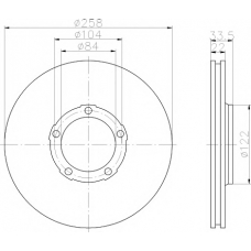 MDC926 MINTEX Тормозной диск