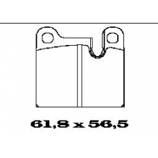 BL1080A2 FTE Комплект тормозных колодок, дисковый тормоз
