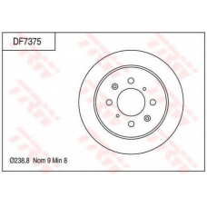 DF7375 TRW Тормозной диск