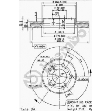 09.9126.10 BREMBO Тормозной диск