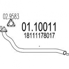 01.10011 MTS Труба выхлопного газа