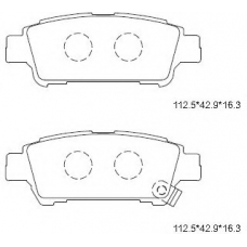 KD2746 ASIMCO Комплект тормозных колодок, дисковый тормоз