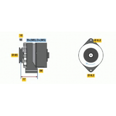 0 120 488 159 BOSCH Генератор