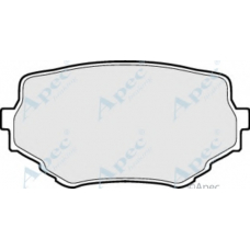 PAD903 APEC Комплект тормозных колодок, дисковый тормоз
