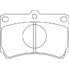 MDB1348 MINTEX Комплект тормозных колодок, дисковый тормоз