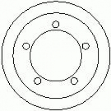 7D0062 KAWE Тормозной барабан