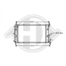 8502083 DIEDERICHS Радиатор, охлаждение двигателя