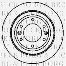 BBD5188 BORG & BECK Тормозной диск
