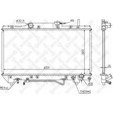 10-25154-SX STELLOX Радиатор, охлаждение двигателя