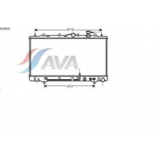 HY2033 AVA Радиатор, охлаждение двигателя