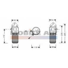 0300D004 VAN WEZEL Осушитель, кондиционер