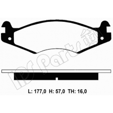 IBD-1059 IPS Parts Комплект тормозных колодок, дисковый тормоз