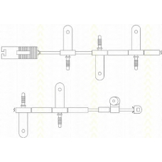 8115 17003 TRISCAN Сигнализатор, износ тормозных колодок