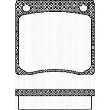 8110 10006 TRISCAN Комплект тормозных колодок, дисковый тормоз