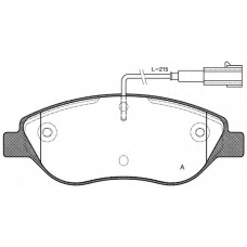 BPA0860.02 OPEN PARTS Комплект тормозных колодок, дисковый тормоз