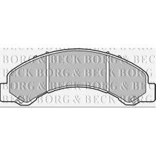 BBP2362 BORG & BECK Комплект тормозных колодок, дисковый тормоз