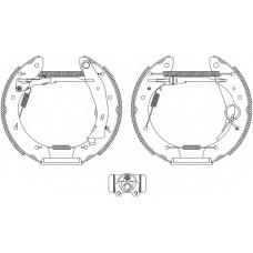 8DB 355 004-351 HELLA PAGID Комплект тормозных колодок