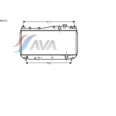 HD2113 AVA Радиатор, охлаждение двигателя