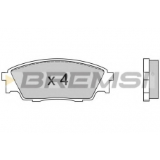 BP2446 BREMSI Комплект тормозных колодок, дисковый тормоз