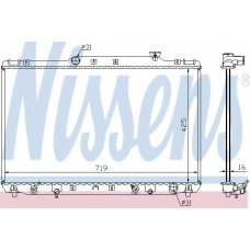 647681 NISSENS Радиатор, охлаждение двигателя