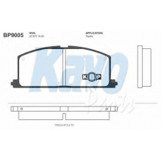 BP-9005 KAVO PARTS Комплект тормозных колодок, дисковый тормоз