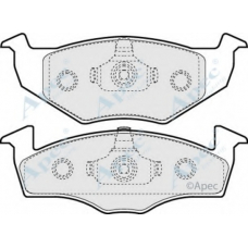 PAD974 APEC Комплект тормозных колодок, дисковый тормоз