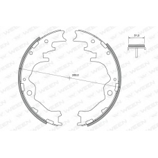152-2377 WEEN Комплект тормозных колодок